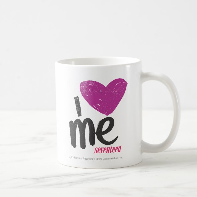 Caneca De Café Mim coração mim roxo (Direita)