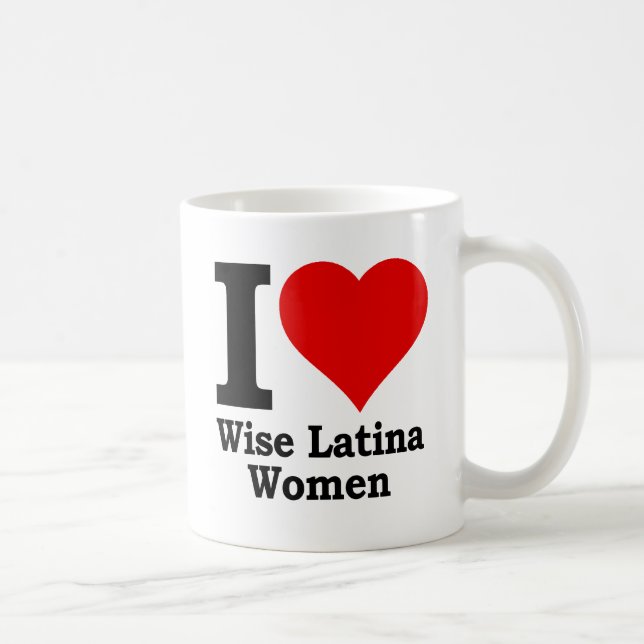 Caneca De Café Mim (coração) mulheres sábias de Latina (Direita)
