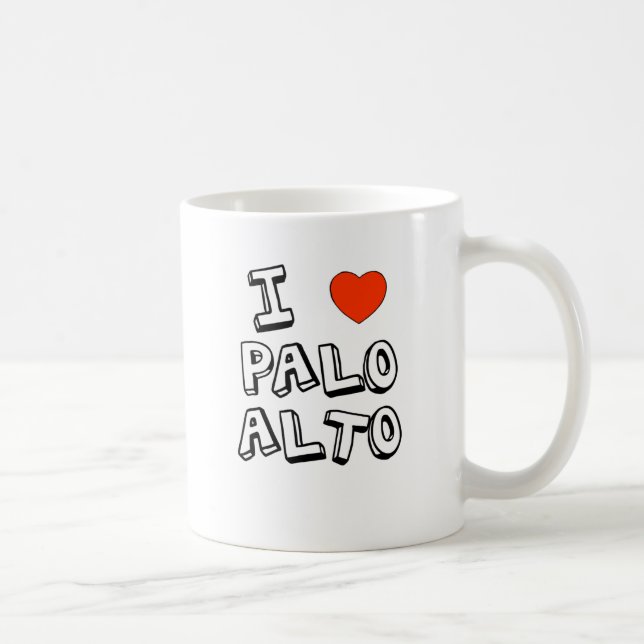 Caneca De Café Mim coração Palo Alto (Direita)