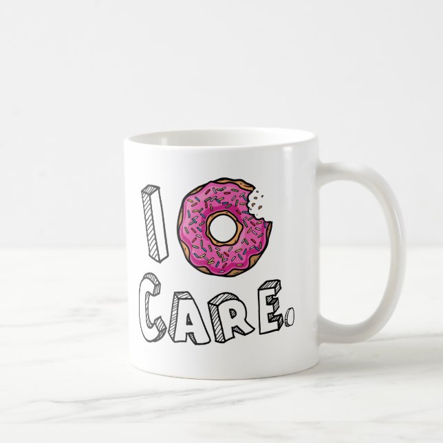 Caneca De Café Mim cuidado da rosquinha engraçado (Direita)