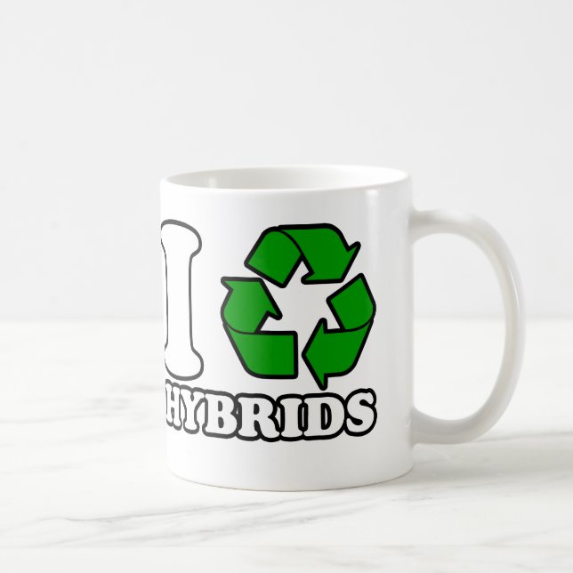 Caneca De Café Mim híbrido do coração (Direita)