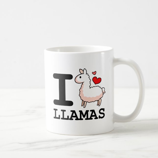 Caneca De Café Mim lamas do lama (Direita)