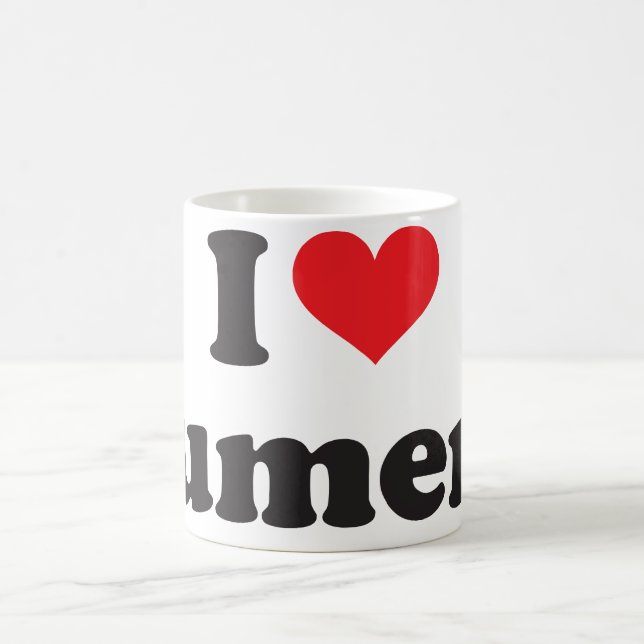 Caneca De Café Mim lúmens do coração (Centro)