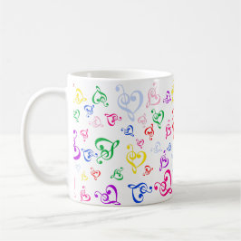 Caneca De Café Mim música do coração