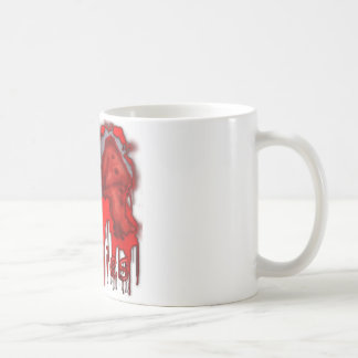 Caneca De Café Mim pele clara dos zombis do coração