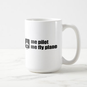 Caneca De Café mim piloto mim plano da mosca