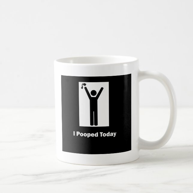 CANECA DE CAFÉ MIM POOPED HOJE (Direita)
