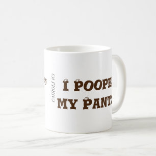 Caneca De Café Mim Pooped minhas calças