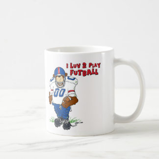Caneca De Café Mim urso de Futball do jogo de Luv 2