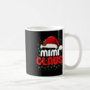 Caneca De Café Mimi Claus Christmas Xmas Lights Papai noel Family