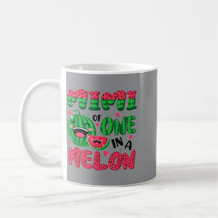 Caneca De Café Mimi de Cute Aniversário de 1 ano Melancia 1º Aniv