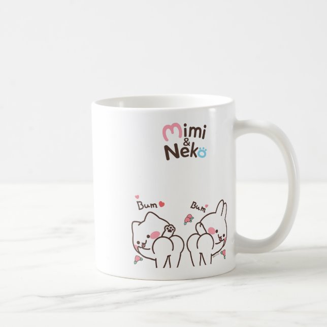 Caneca De Café Mimi E Neko Bum Bum Dancing (Direita)