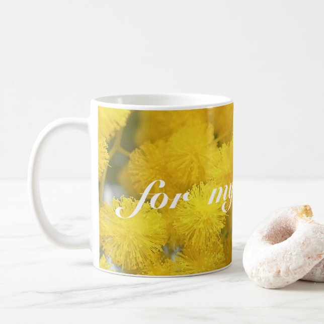 Caneca De Café mimosa para a mamã (Com Donut)