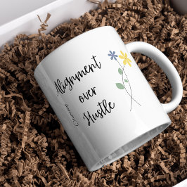 Caneca de Café Mindfulness Citação Motivacional Po