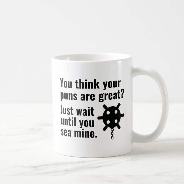 Caneca De Café Mine marítima (Direita)