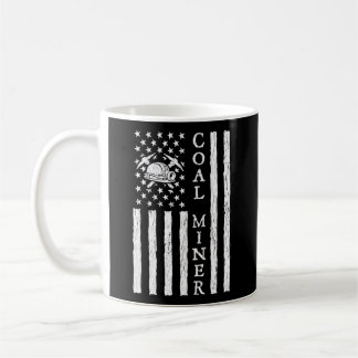 Caneca De Café Minerador Americano De Carvão Mineiro De Bandeira 