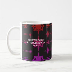 Caneca De Café Minha Agenda de Aposentadoria é Divertidamente Abe