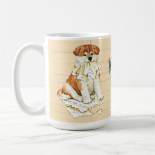 Caneca De Café Minha Akita Comeu Meu Trabalho De Casa