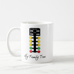 Caneca De Café Minha árvore genealógica - arrasto que compete a
