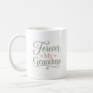Caneca De Café Minha Avó Para Sempre Presente Elegante Citação
