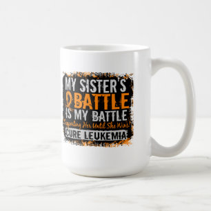Caneca De Café Minha batalha irmã de demasiado 2 leucemia