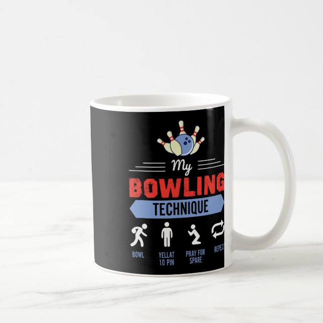 Caneca De Café Minha Boliche de Boliche, Engraçada, Presente (Direita)