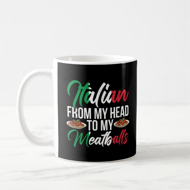 Caneca De Café Minha Cabeça Para Minhas Almôndegas (Esquerda)