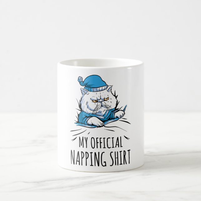 Caneca De Café Minha camisa de dormir com o cão dormindo (Centro)