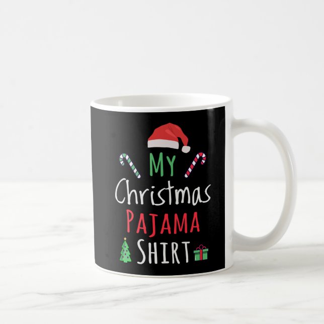 Caneca De Café Minha Camisa de Natal do Pajama (Direita)