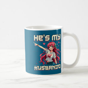 Caneca De Café Minha Camisa Ele é Husbando Ela é Waifu Anime