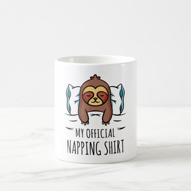 Caneca De Café Minha camisa oficial de dormir Sloth (Centro)