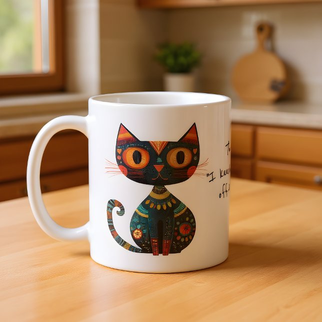 Caneca De Café Minha Cara 'Eu Derrubei Algo da Mesa' Engraçada (Criador carregado)