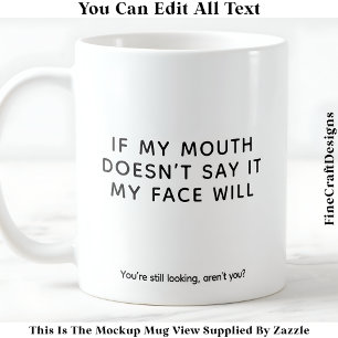 Caneca De Café Minha Cara Não Tem Filtro 079 Citação Divertida Ma