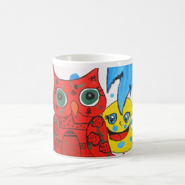 Caneca De Café minha coruja e lua (Centro)