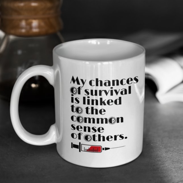 Caneca De Café Minha Cota de Sobrevivência Citação (Criador carregado)