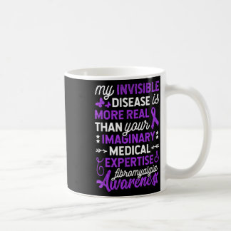 Caneca De Café Minha Doença Invisível É Mais Real, Fibromialgia