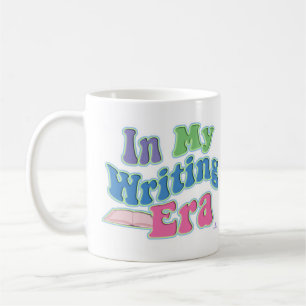 Caneca De Café Minha Era de Escrita Design de Citação de Autor Di