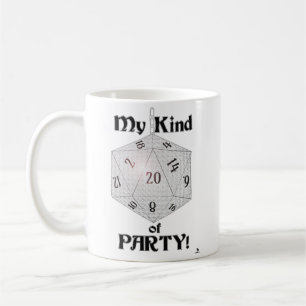 Caneca De Café Minha Espécie De Festa Jogador De Dados Épico De R