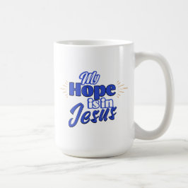 Caneca De Café Minha Esperança está em Jesus Inspirador 