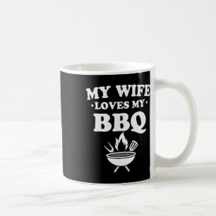 Caneca De Café Minha Esposa Adora Meu Churrasco Engraçado Churras