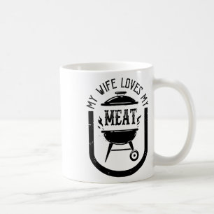 Caneca De Café Minha Esposa Ama Minha Meia Engraçada Pun Griling
