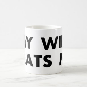 Caneca De Café Minha Esposa Bate Em Mim Retro Vintage Engraçado