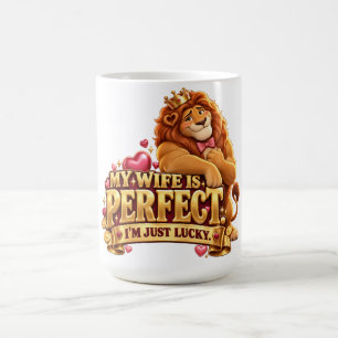 Caneca De Café Minha Esposa É Perfeita Eu Sou Só Sortudo Camisa D