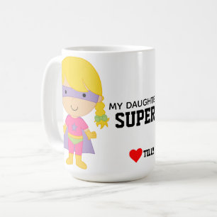 Caneca De Café minha filha é um super-herói
