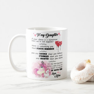 Caneca De Café Minha Filha... Você É Mais Corajoso Do Que Acred
