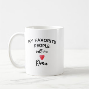 Caneca De Café Minha Gente Favorita Me Chama de Vovó Alemã