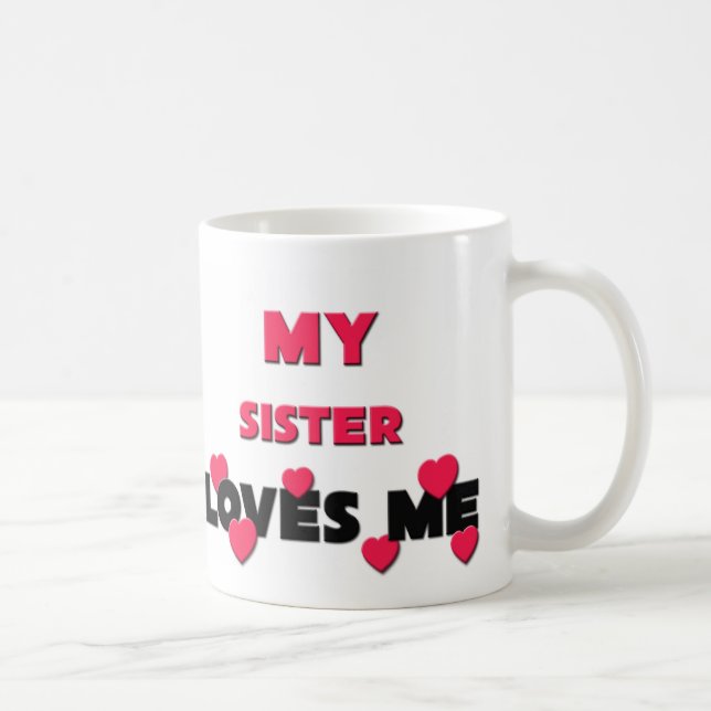 Caneca De Café Minha irmã ama-me (Direita)