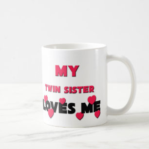 Caneca De Café Minha irmã do gêmeo ama-me