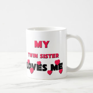 Caneca De Café Minha irmã do gêmeo ama-me