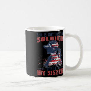 Caneca De Café Minha Irmã É Soldado Militar 4 De Julho Patrio